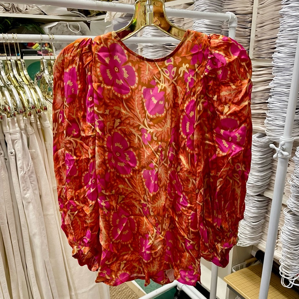 Cleobella Silky Floral Top, Size S